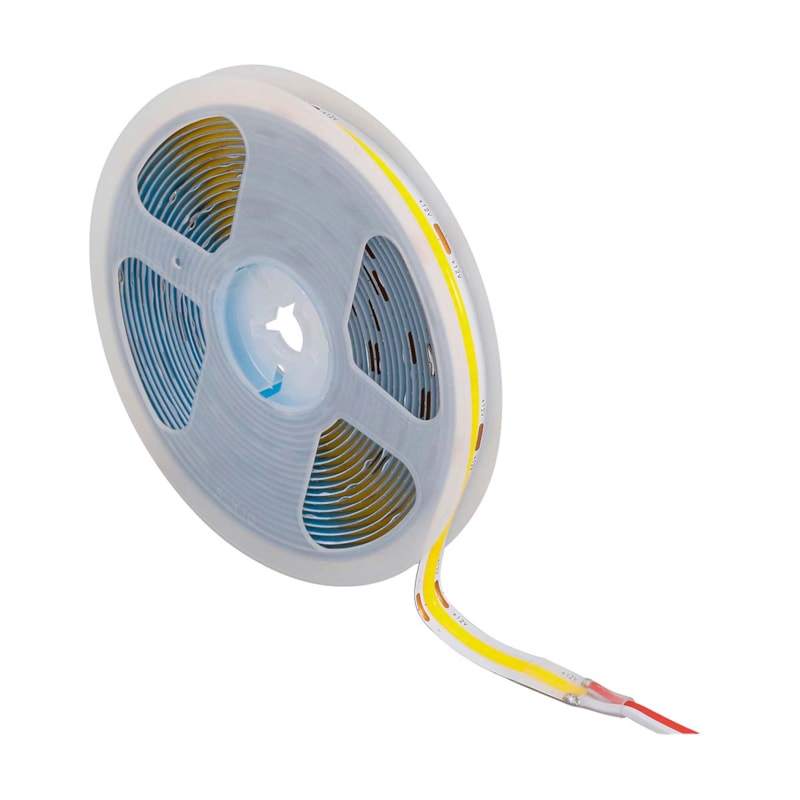 Fita LED 12v 18w/M 6000k Branco Frio COB 1800 Lumens/M IP20 Pro Rolo 5m 9371 Gaya