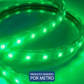 FITA LED 14.4W/M VERDE 127V 60LEDS/M IP65 14.4W/M VERDE VERDE IP65 127V ELETRORASTRO