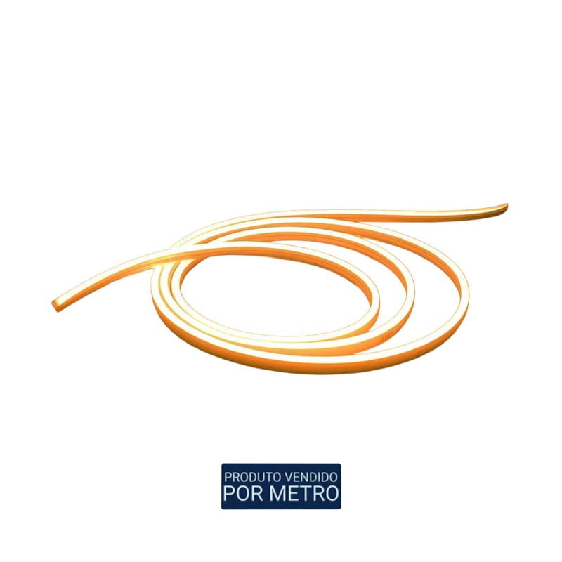 Fita LED Neon 127v 8w/M 3000k Branco Quente IP65 ELE-FTNEON127-8W-3 Eletrorastro