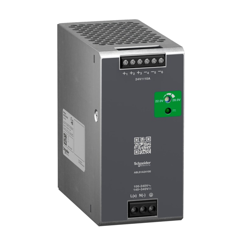 Fonte Chaveada 24Vcc 10A Abls1A24100 100-240Vca Para Trilho Schneider