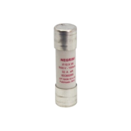 Fúsivel Cartucho 10x38 32A 500V Ultra Rápido AR Negrini Fúsivel Cartucho 10x38 32A 500V Ultra Rápido AR Negrini
