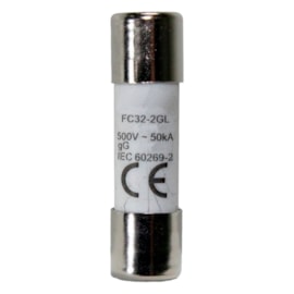 Fusível Cartucho 8,5x31mm GL/GG 12A 500V Com Retardo Metaltex