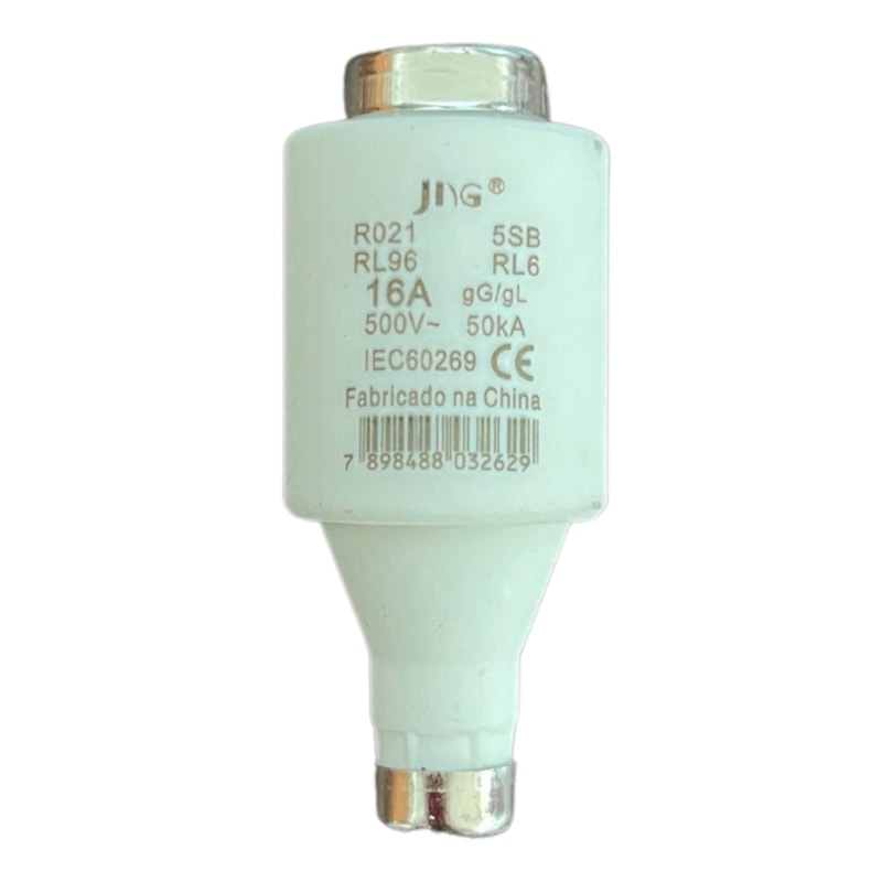 Fusível Diazed Gl/gg 16A Dz-dii Retardado Jng 50KA 500VCA Jng