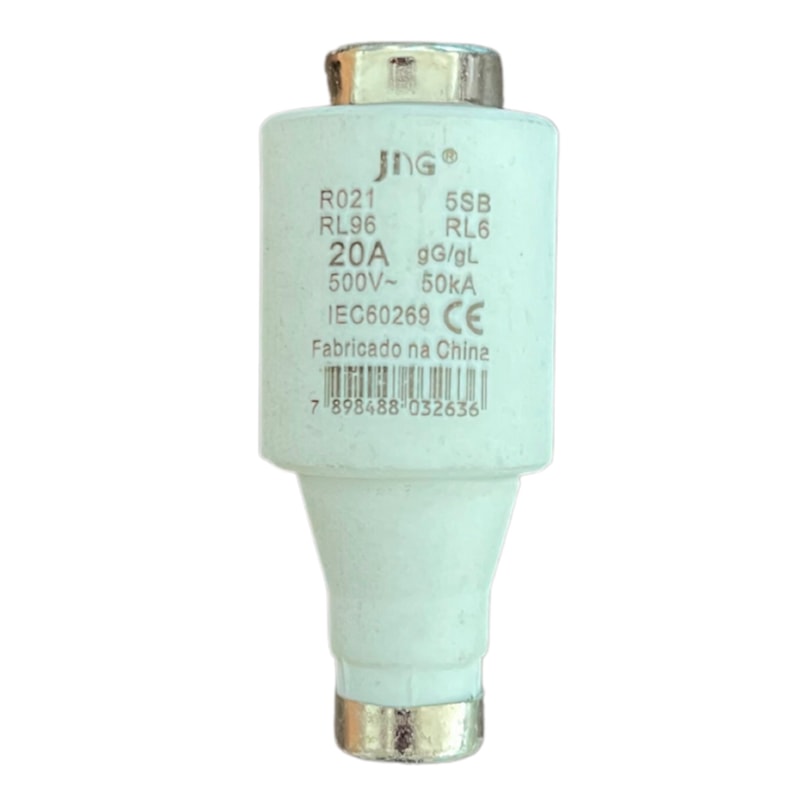 Fusível Diazed Gl/gg 20A Dz-dii Retardado Jng 50KA 500VCA Jng