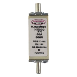 Fusível NH000 Ultra Rápido 50A 500V 120kA Dekfuse