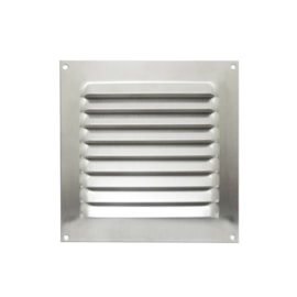 Grade de Ventilação Quadrada 130x130mm GRA-070 Alumínio Otam Grade de Ventilação Quadrada 130x130mm GRA-070 Alumínio Otam