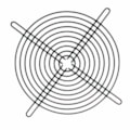 Grade Metálica Tela Para Ventilador 150Mm Preta Maxtech
