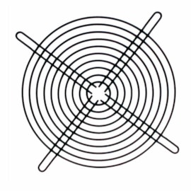 Grade Metálica Tela Para Ventilador 150Mm Preta Maxtech