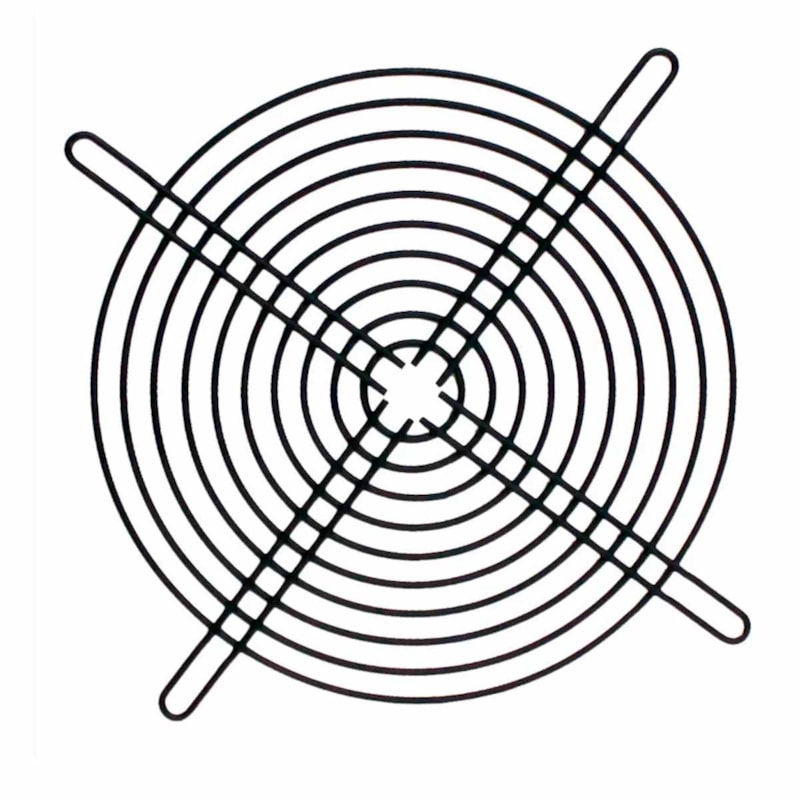 Grade Metálica Tela Para Ventilador 150Mm Preta Maxtech