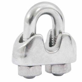 Grampo para cabo de aço 1/4" Vonder Grampo para cabo de aço 1/4" Vonder