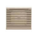 Grelha De Embutir Para Ventilador De Painel 80x80mm Pv801 Com Filtro Metaltex