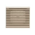 Grelha De Embutir Para Ventilador De Painel 80x80mm Pv801 Com Filtro Metaltex