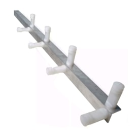 Haste Cantoneira para Cerca Elétrica 75cm 8 Isoladores Omegasat Haste Cantoneira para Cerca Elétrica 75cm 8 Isoladores Omegasat