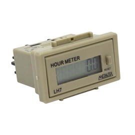 Horímetro LH7-HA 90-240VCA Pulso Tensão Digital Metaltex