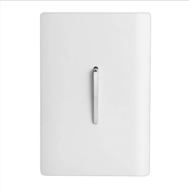 Interruptor Novara Branco E Cromado 1 Tecla Simples 4x2 Com Placa Dicompel