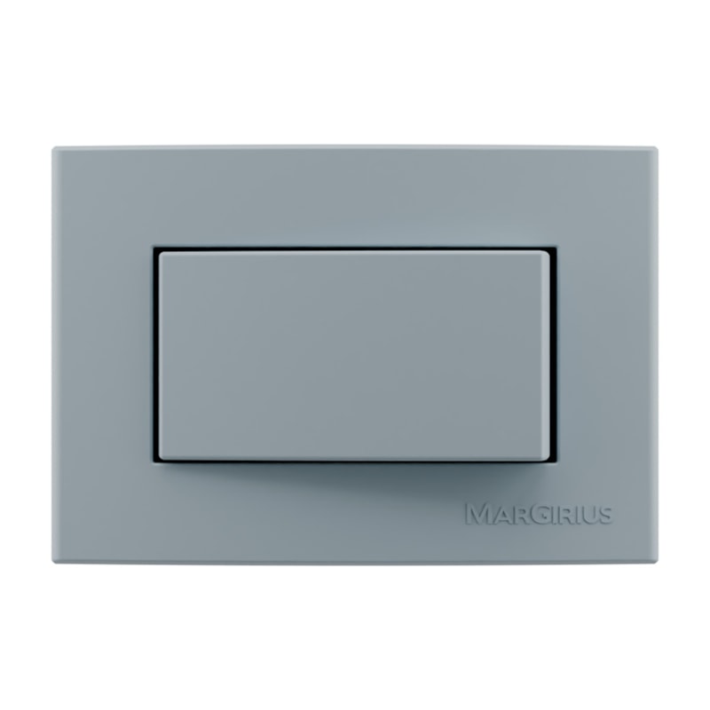 Interruptor Para Móveis Sleek 1 Tecla Simples Cinza Margirius