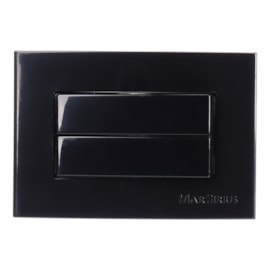 Interruptor Para Móvel Sleek 1 Tecla Dupla Paralela Preta Margirius