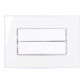 Interruptor Para Móvel Sleek 1 Tecla Dupla Simples Branca Margirius