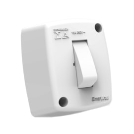Interruptor Paralelo de Sobrepor 10A Branco Standard Enerbras Interruptor Paralelo de Sobrepor 10A Branco Standard Enerbras