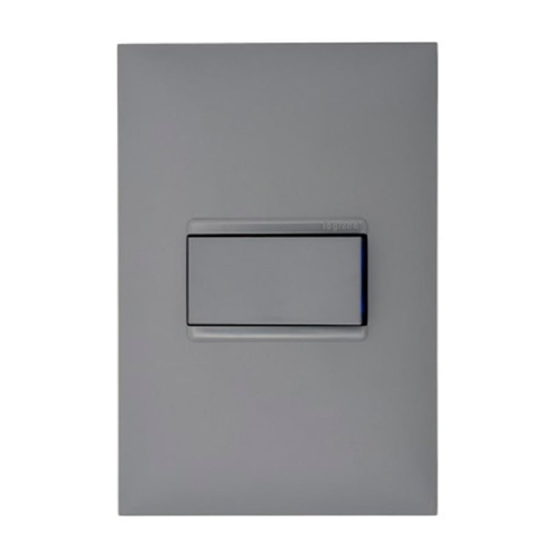 Interruptor Plus+ 1 Tecla Simples Cinza Pial