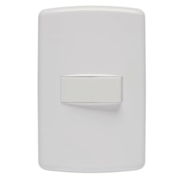 Interruptor Simples 10A 4X2 1 Tecla Branco Duale UP Iriel Interruptor Simples 10A 4X2 1 Tecla Branco Duale UP Iriel