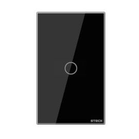 Interruptor Touch 1 Tecla Preto Wi-Fi 4X2 Smart Steck