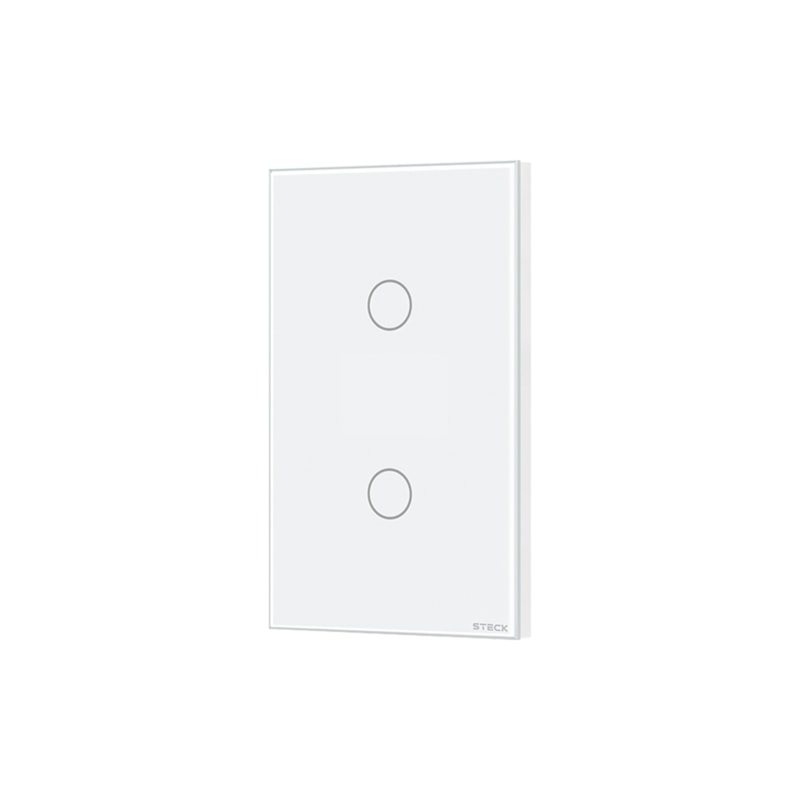 Interruptor Touch 2 Teclas Branco Wi-Fi 4X2 Smart Steck