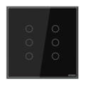 Interruptor Touch 6 Teclas Preto Smart Steck