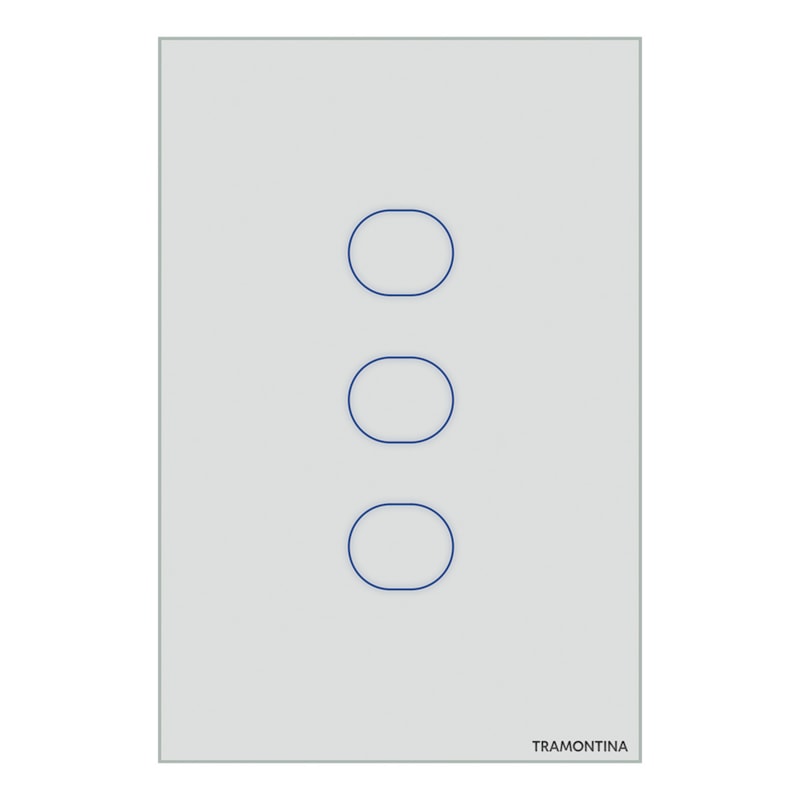 Interruptor Touch Smart 3 Teclas Branco Tramontina