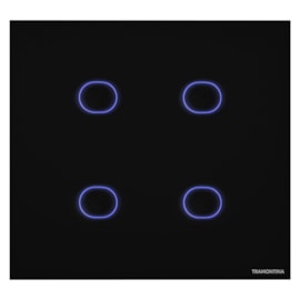Interruptor Touch Smart 4 Teclas Preto Tramontina