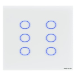 Interruptor Touch Smart 6 Teclas Branco Tramontina