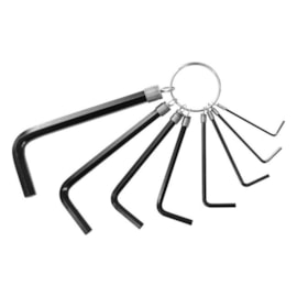 Jogo de Chave Allen 1,5mm a 8mm 8 peças Vonder Jogo de Chave Allen 1,5mm a 8mm 8 peças Vonder