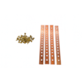 Kit Barramento Trifásico Curto 250A 1X1/8 9 Para Módulo Policarbonato Plaxtimax