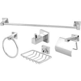 Kit de Acessórios para Banheiro Quadratt Imperatriz Kit de Acessórios para Banheiro Quadratt Imperatriz