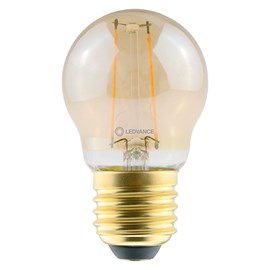 Lâmpada Bolinha LED Filamento 2,5W Luz Âmbar Bivolt E27 Ledvance