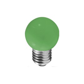 Lâmpada Bolinha Verde LED 1W Luz Verde Bivolt E27 Empalux