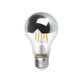 Lâmpada Bulbo Espelhada Filamento LED 4W Luz Âmbar Bivolt E27 Save Energy