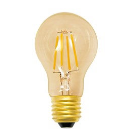 Lâmpada Bulbo Filamento LED 4W Âmbar 127V E27 Luminatti