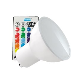 Lâmpada Dicroica LED 3,5W RGB Bivolt GU10 Luminatti