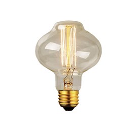 Lâmpada Filamento de Carbono LED 4E Luz Branco Quente Bivolt E27 Starlux