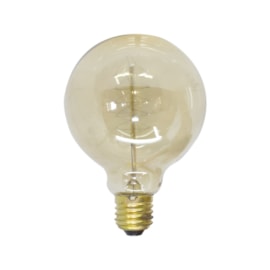 Lâmpada Filamento de Carbono Luz Âmbar G80 40W E27 127V Starlux Lâmpada Filamento de Carbono Luz Âmbar G80 40W E27 127V Starlux