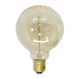 Lâmpada Filamento de Carbono Luz Âmbar G95 40W E27 127V Starlux Lâmpada Filamento de Carbono Luz Âmbar G95 40W E27 127V Starlux