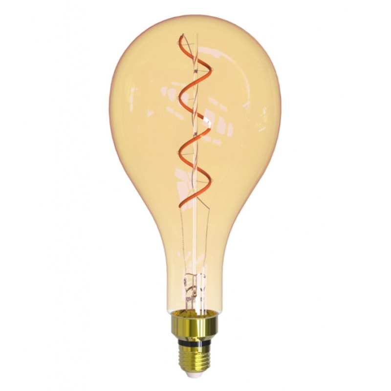 Lâmpada Filamento Giant Gota LED 4W 2200K Luz Âmbar Bivolt E27 Taschibra