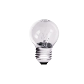 Lâmpada Incandescente Bolinha Transparente 15W Luz Amarela 127V E27 Empalux Lâmpada Incandescente Bolinha Transparente 15W Luz Amarela 127V E27 Empalux