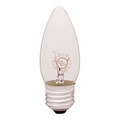 Lâmpada Incandescente Vela Lisa Transparente 40W Luz Branco Quente 127V E27 Empalux