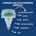 Lampada LED ALTA POTÊNCIA E40 200W 6500K 20000Lm Bivolt Empalux