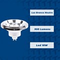 Lâmpada LED AR111 10W Branco Neutro 4000K 24G Biv 950L Ledvance