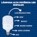 Lâmpada Led Bulbo 50W 6500K 5000Lm E40 Bivolt Empalux