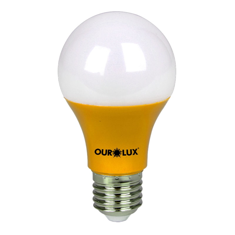 Lampada Led  Bulbo   7,0W Amarela 400Lm Bivolt Ourolux