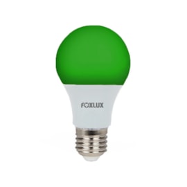 Lâmpada LED Bulbo 7W Luz Verde Bivolt Foxlux Lâmpada LED Bulbo 7W Luz Verde Bivolt Foxlux